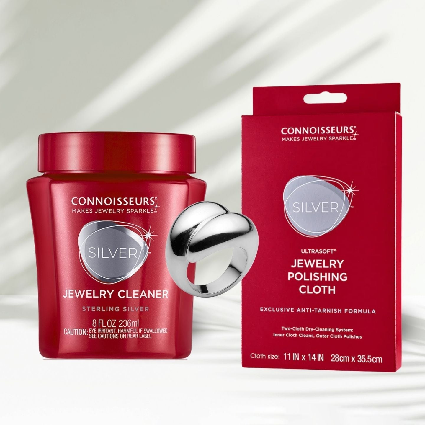 Silver Jewelry Cleaner + Polishing Cloth